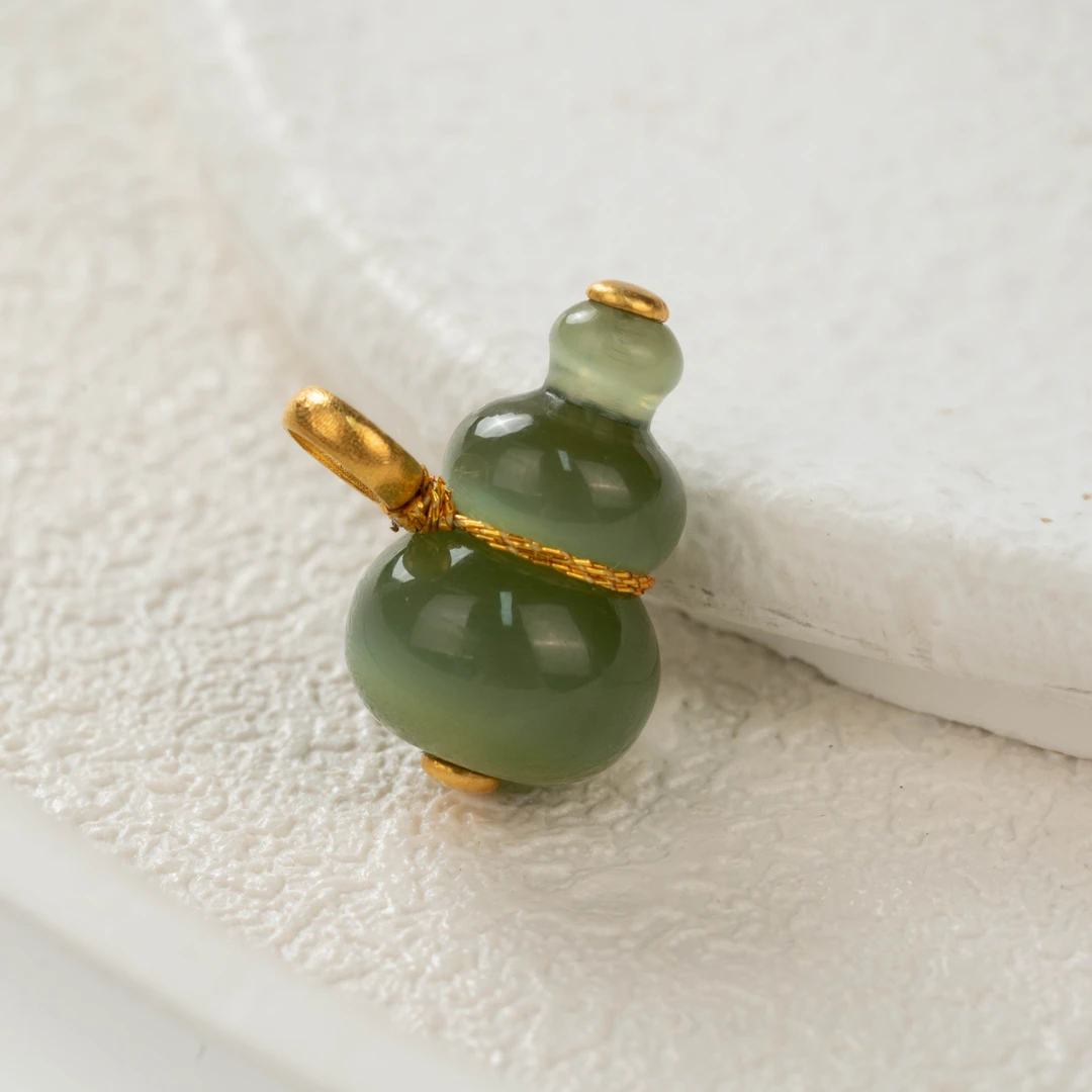 【一线猫葫芦 】碧玉吊坠18（天然珠宝多样性发其一）