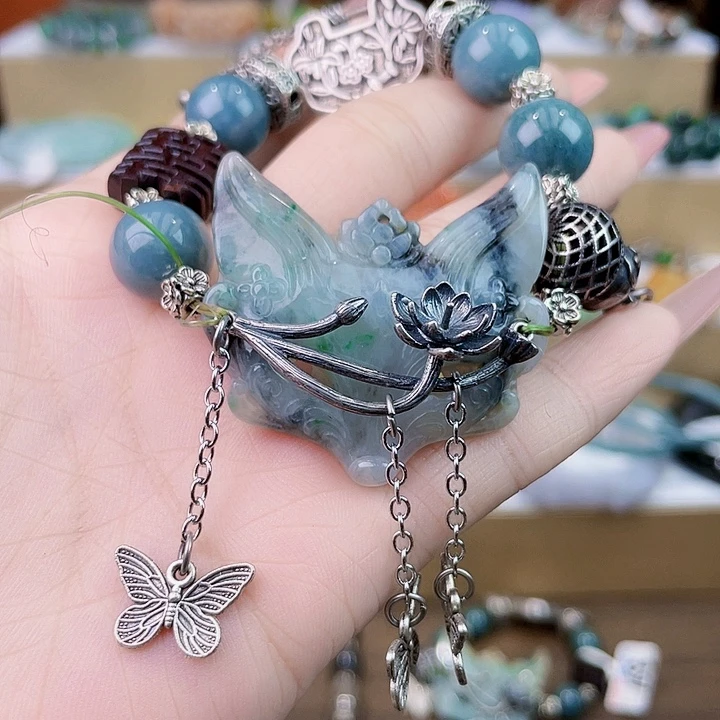 ****y翡翠未镶嵌手链手链