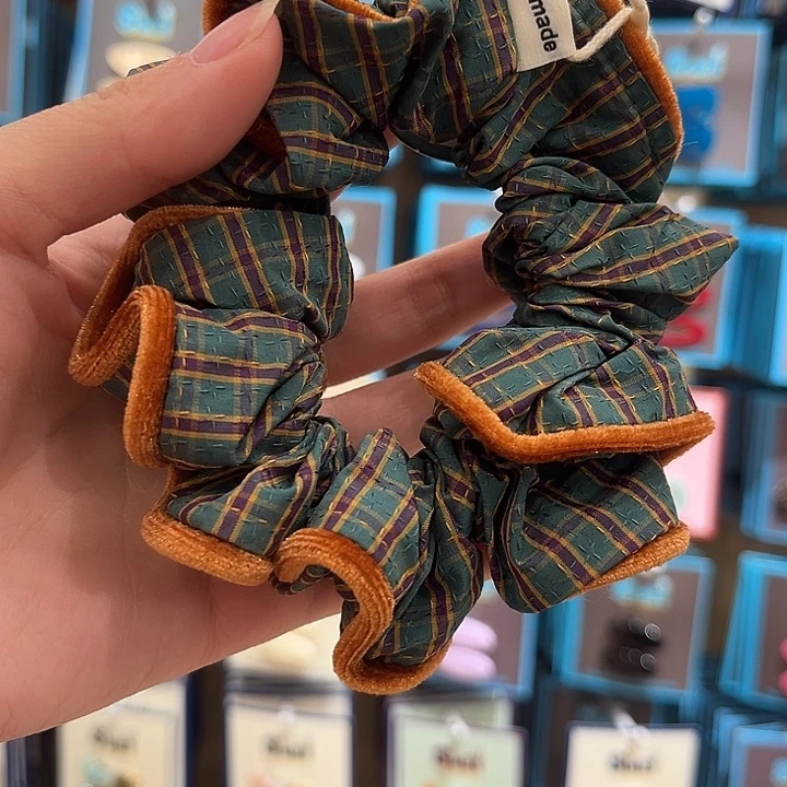 布艺铁合金绿色格子小肠