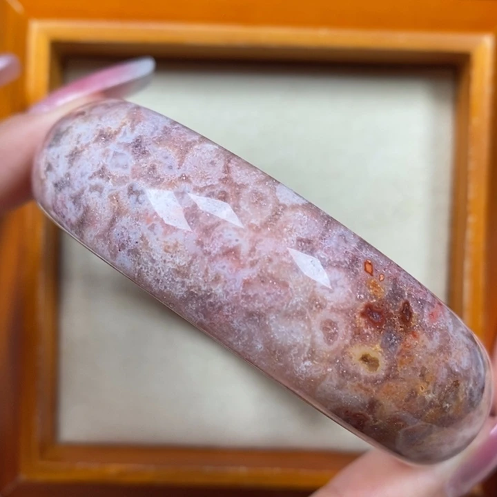 硅化珊瑚（珊瑚玉）手镯未镶嵌59.5