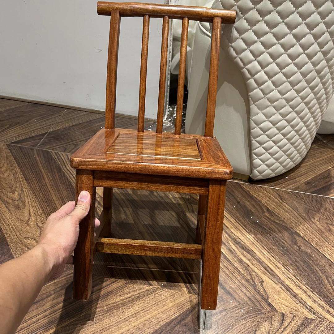 现代中式实木小凳子家用椅子简约靠背椅实木椅餐厅餐椅餐桌椅