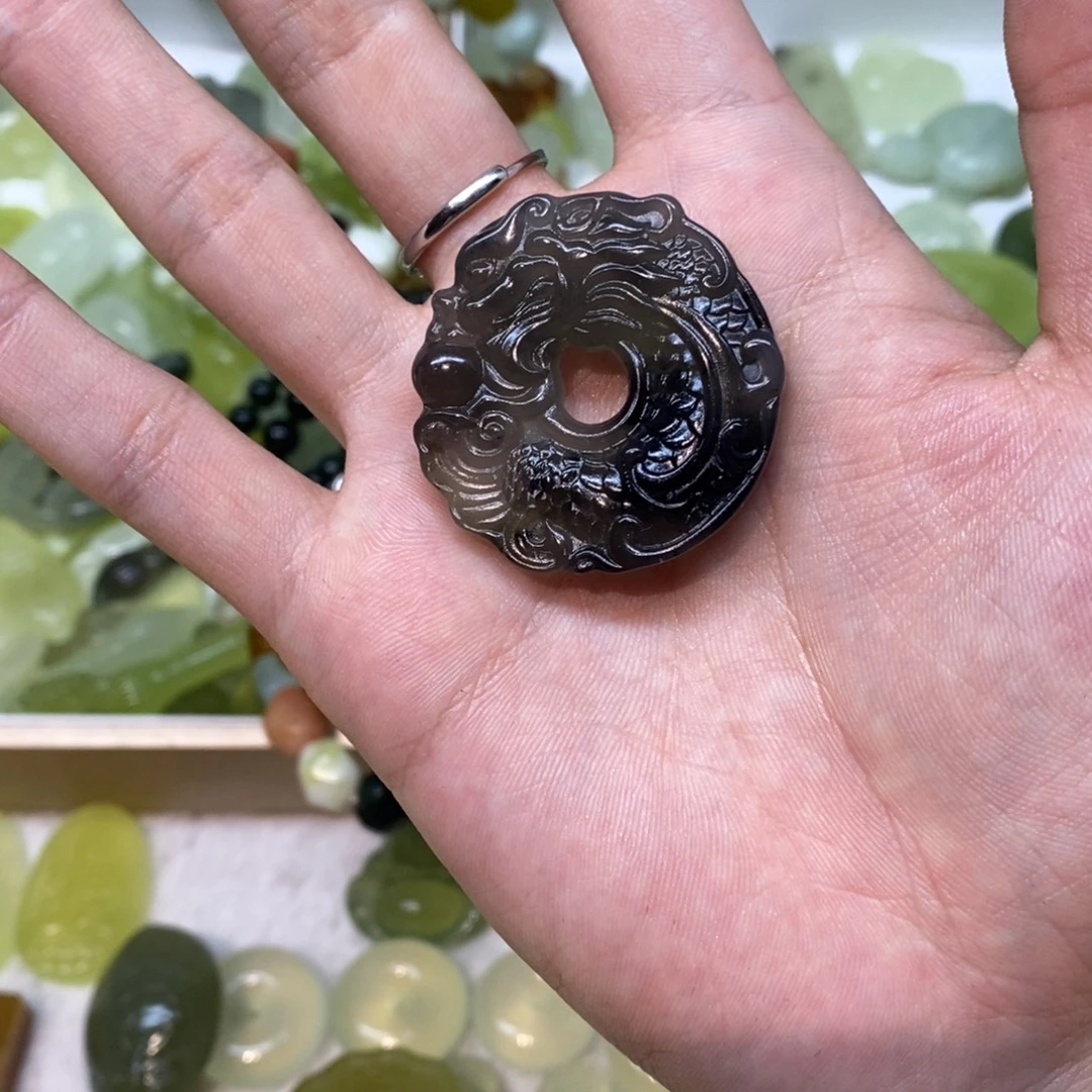 岫玉未镶嵌吊坠(不含链)