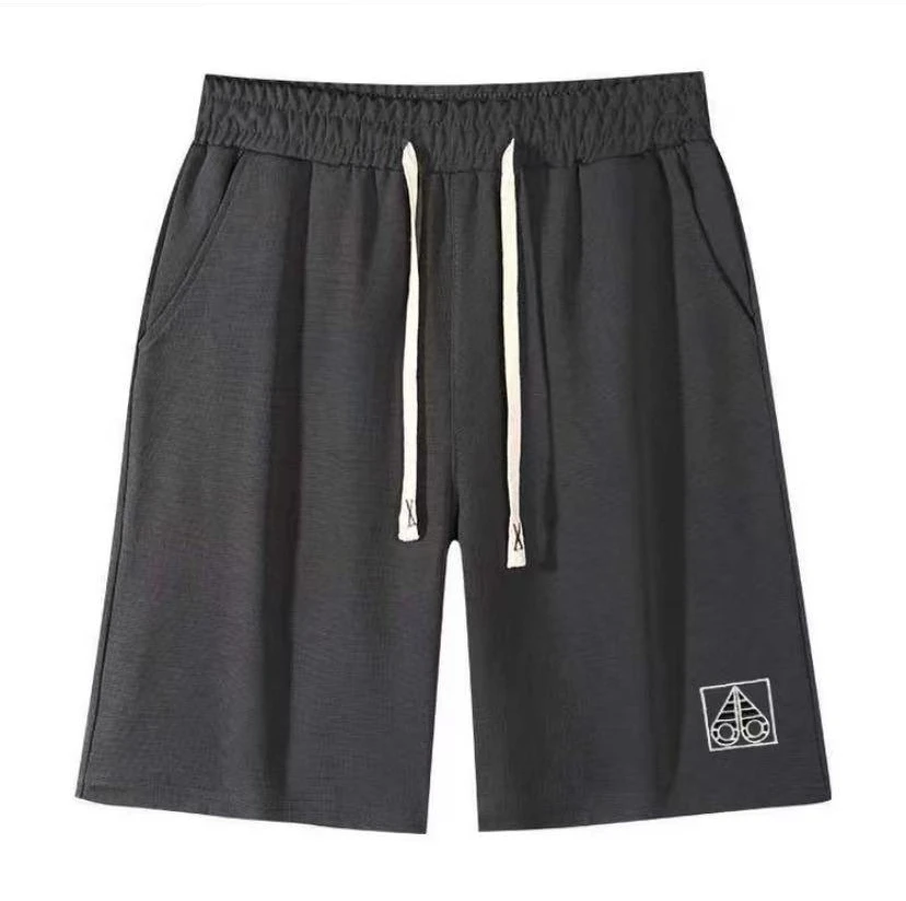 （刺绣款）时尚百搭男女同款休闲潮流舒适运动短裤--剪刀