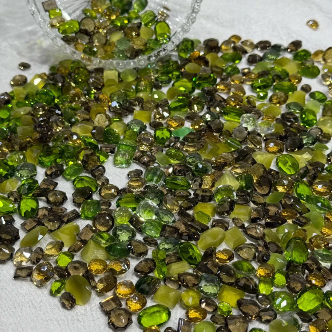 【西湖龙井】拍一宠一 超闪 梧州料混纯水晶料 diy 冰透 美甲钻混