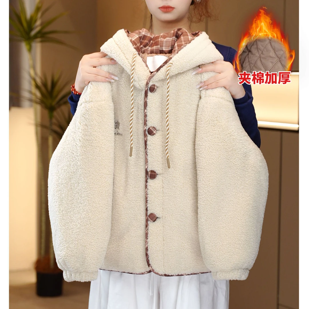 【一件过冬】女童棉服夹棉加厚毛毛衣冬季小女孩外套中大童棉衣冬装