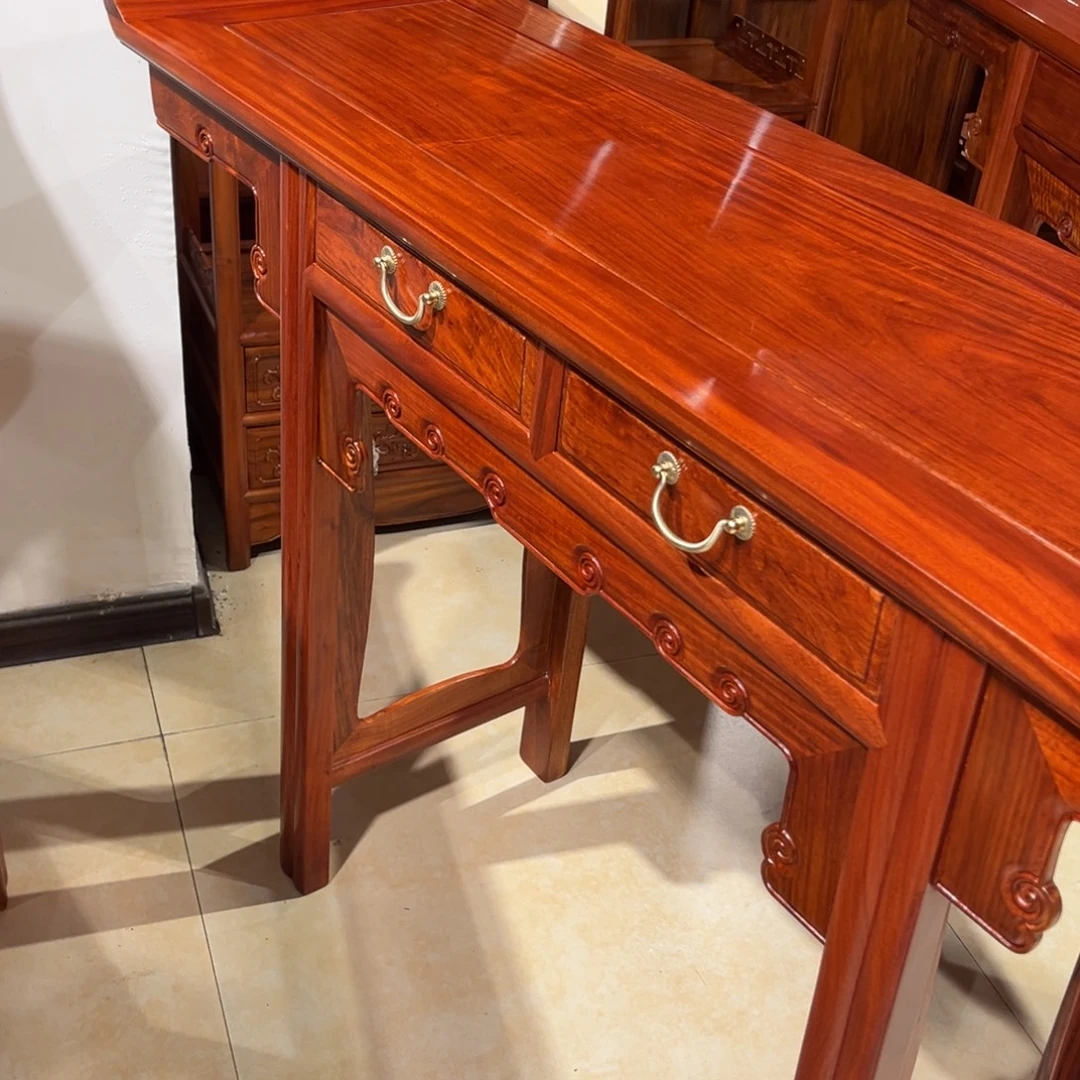 先***义花梨木类案台缅甸花梨木翘头案138