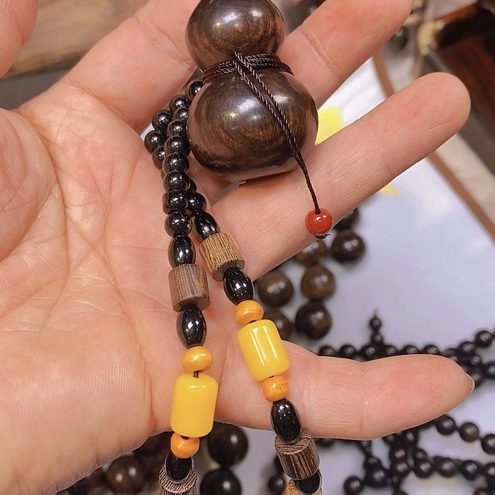 东非黑黄檀（紫光檀）无事牌葫芦