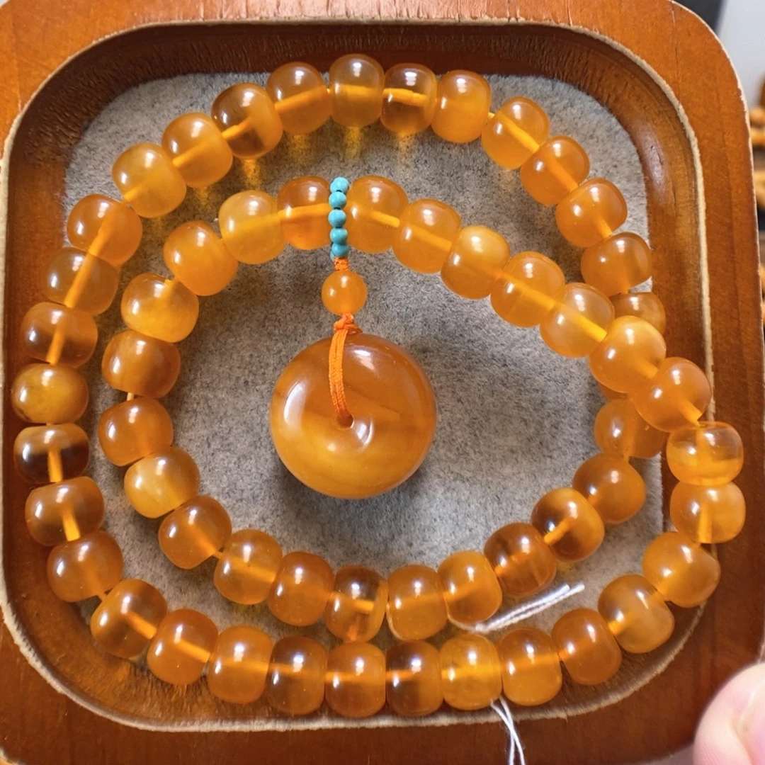 未镶嵌蜜蜡手串蜜蜡手串