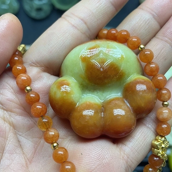 未镶嵌蛇纹石玉颈饰