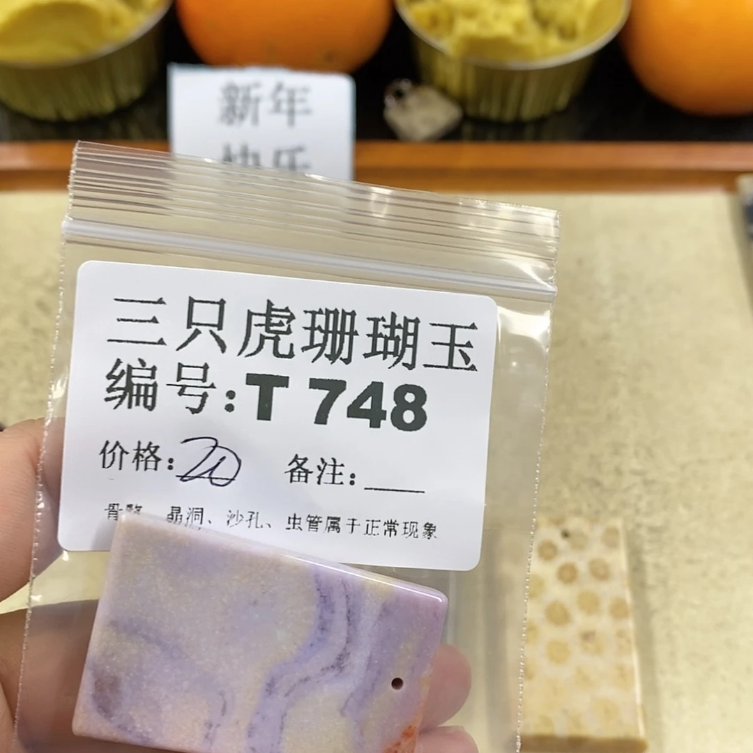 硅化珊瑚（珊瑚玉）1未镶嵌栀*欣
