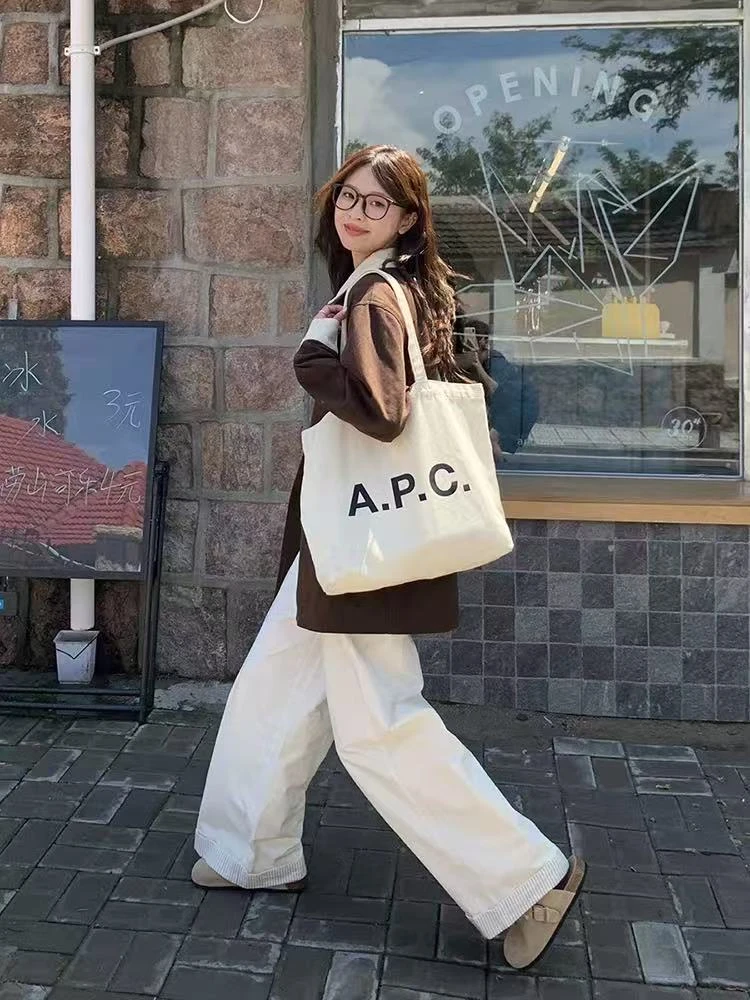 F10D两色“条纹裤脚”后松紧腰阔腿休闲裤