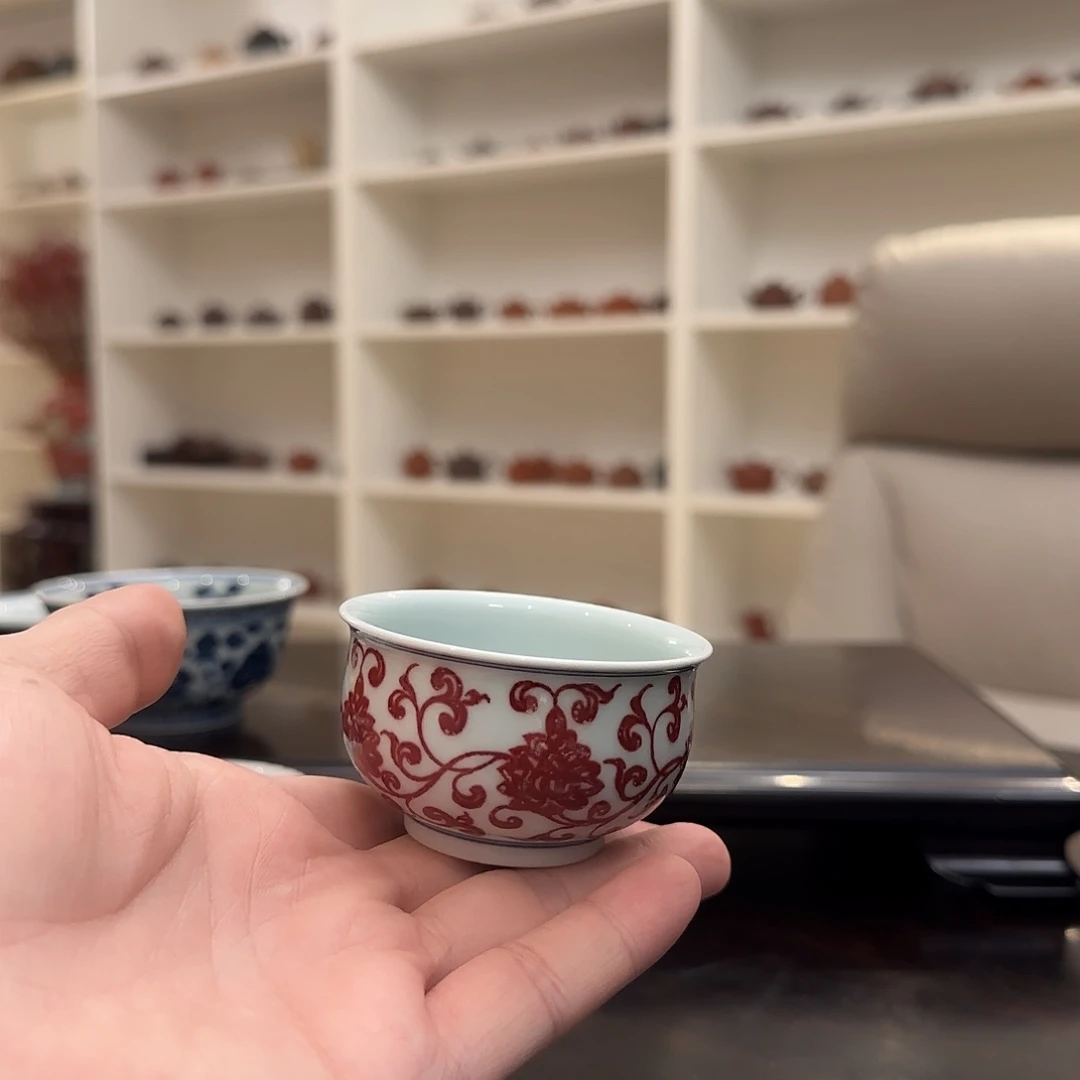 锦***鱼摆件陶紫砂笔记杯子
