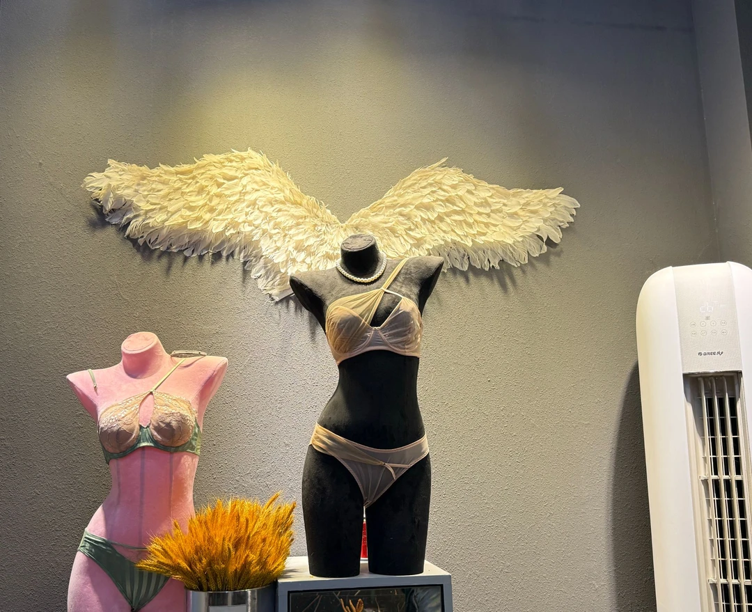 可外穿网纱绑带内衣