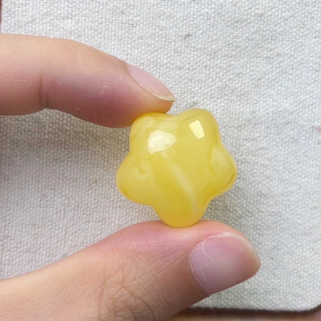 牙***牙琥珀未镶嵌珠宝奇石星星