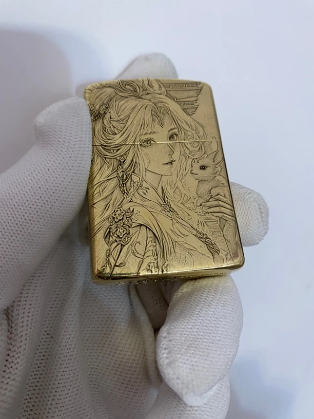 ZORRO 嫦娥玉兔 902S盔甲 纯铜防风3D浮雕 男士生日礼打火机