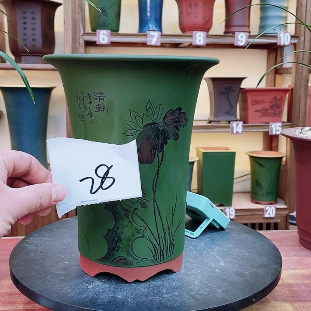 【闪购商品】紫砂花盆铭***5兰花455584467676635555