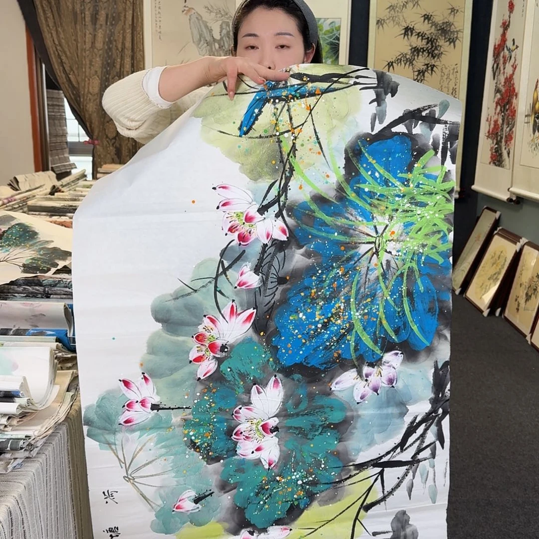 纯手绘国画作品好看