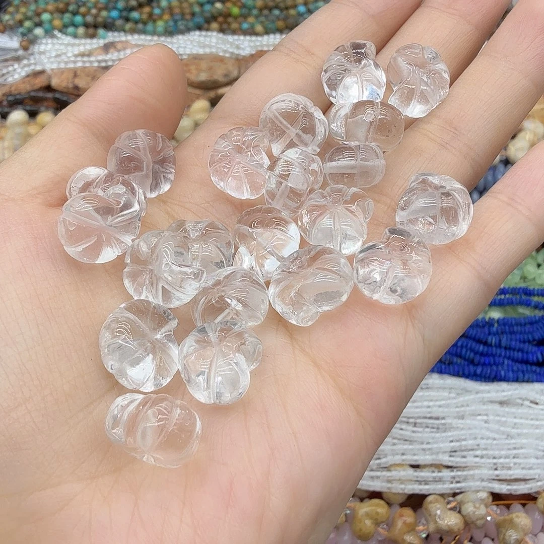 水晶珠宝半成品未镶嵌卡12白水晶海螺2个