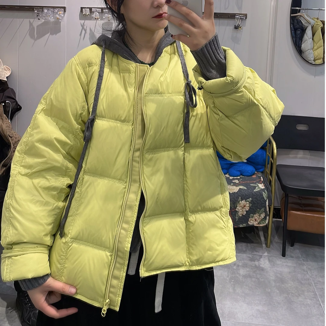 圆领纯色时尚冬季加厚宽松保暖百搭休闲外套