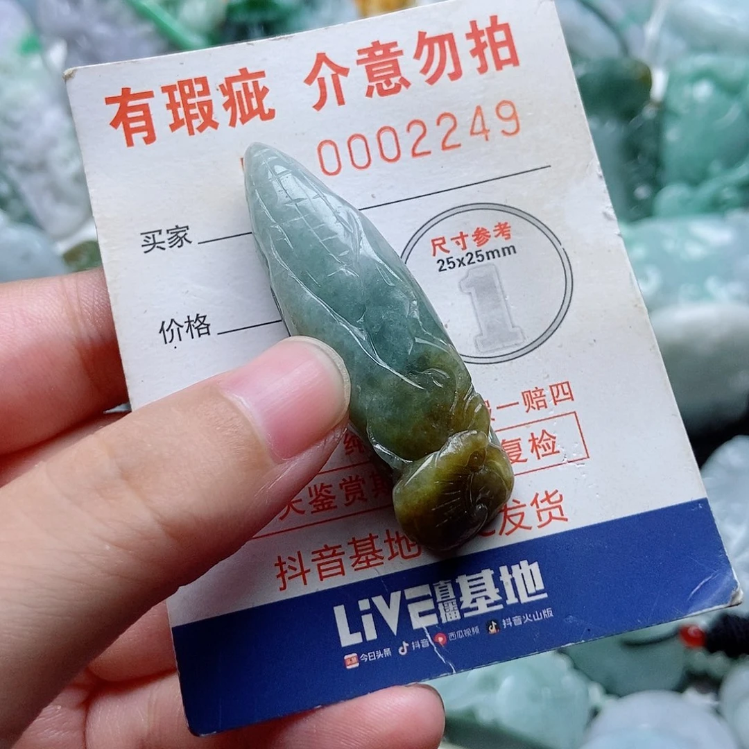 翡翠未镶嵌吊坠(不含链)1