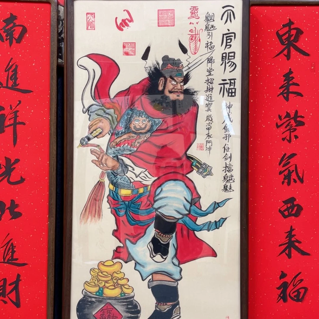 国画吉***哥字画作品原文月华