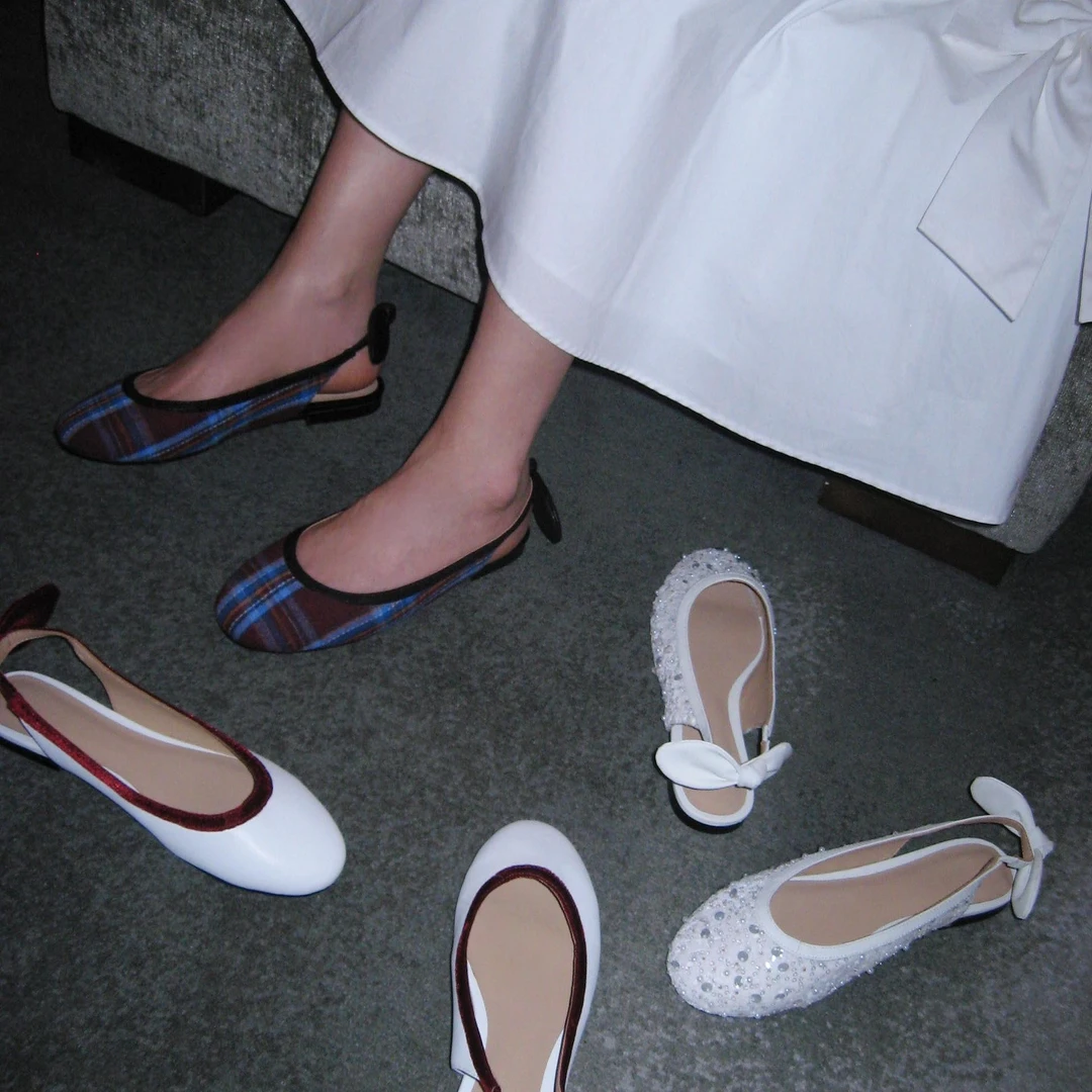 【张子萱同款】ElegiFemme原创BonBon Lapin糖果兔拼色时尚单鞋女