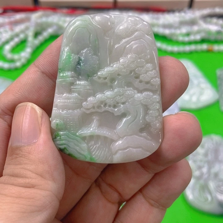 翡翠未镶嵌挂件挂件