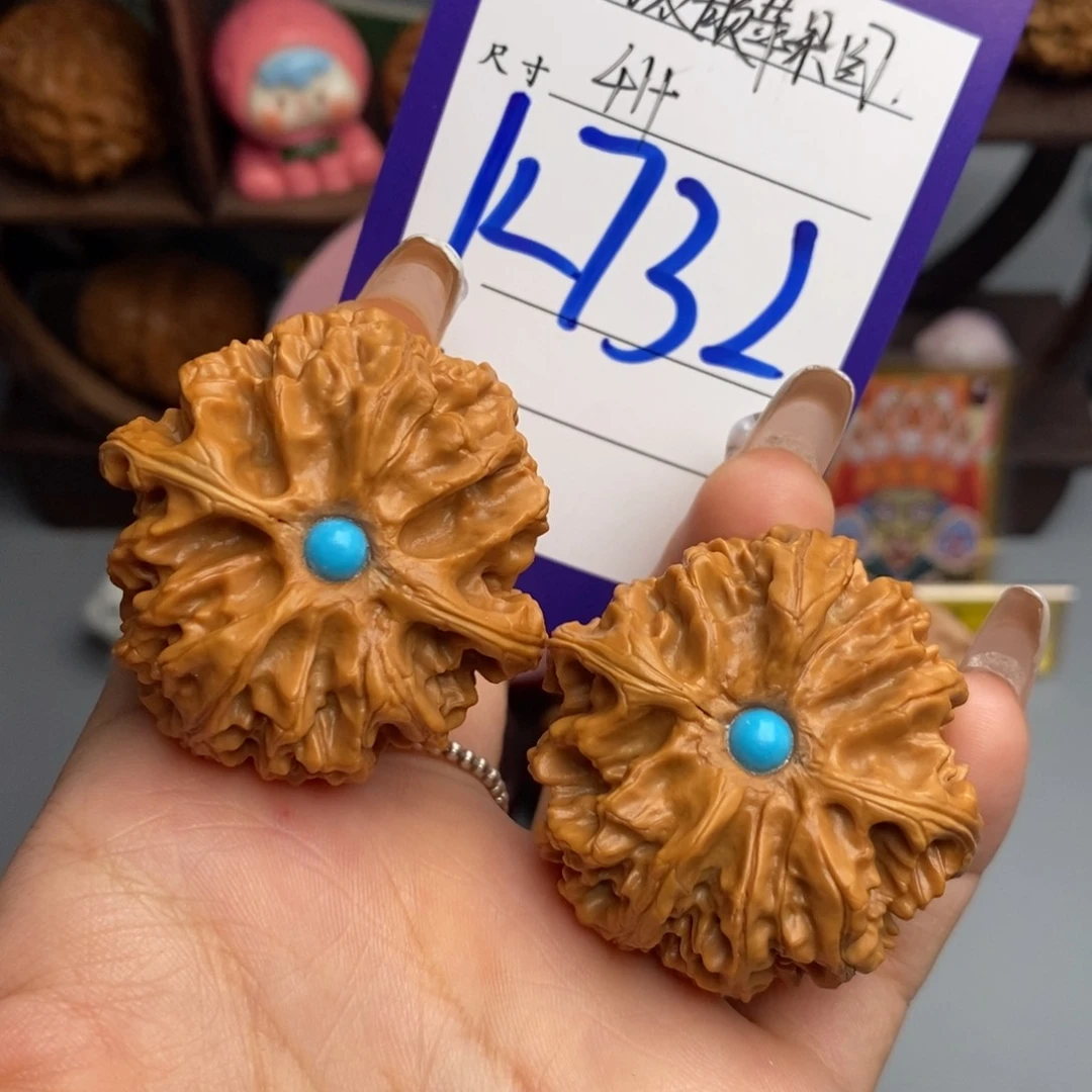 文玩核桃吊坠镶嵌苹果园41