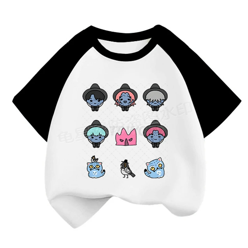 龟星球猎魔女团创意卡通周边印花潮流男女童装短袖夏季纯棉T恤