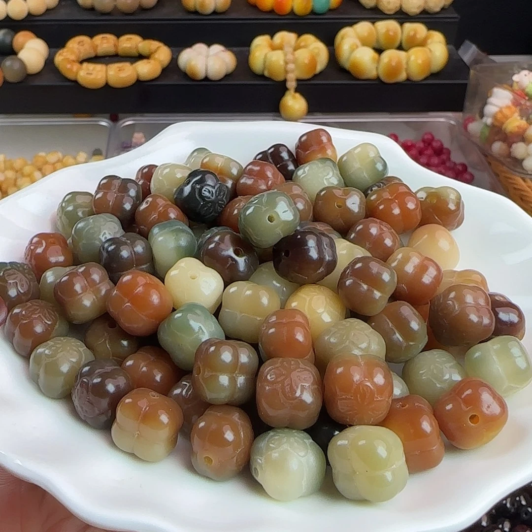 手串菩提根/象牙果卡12.5敦煌柿子25颗
