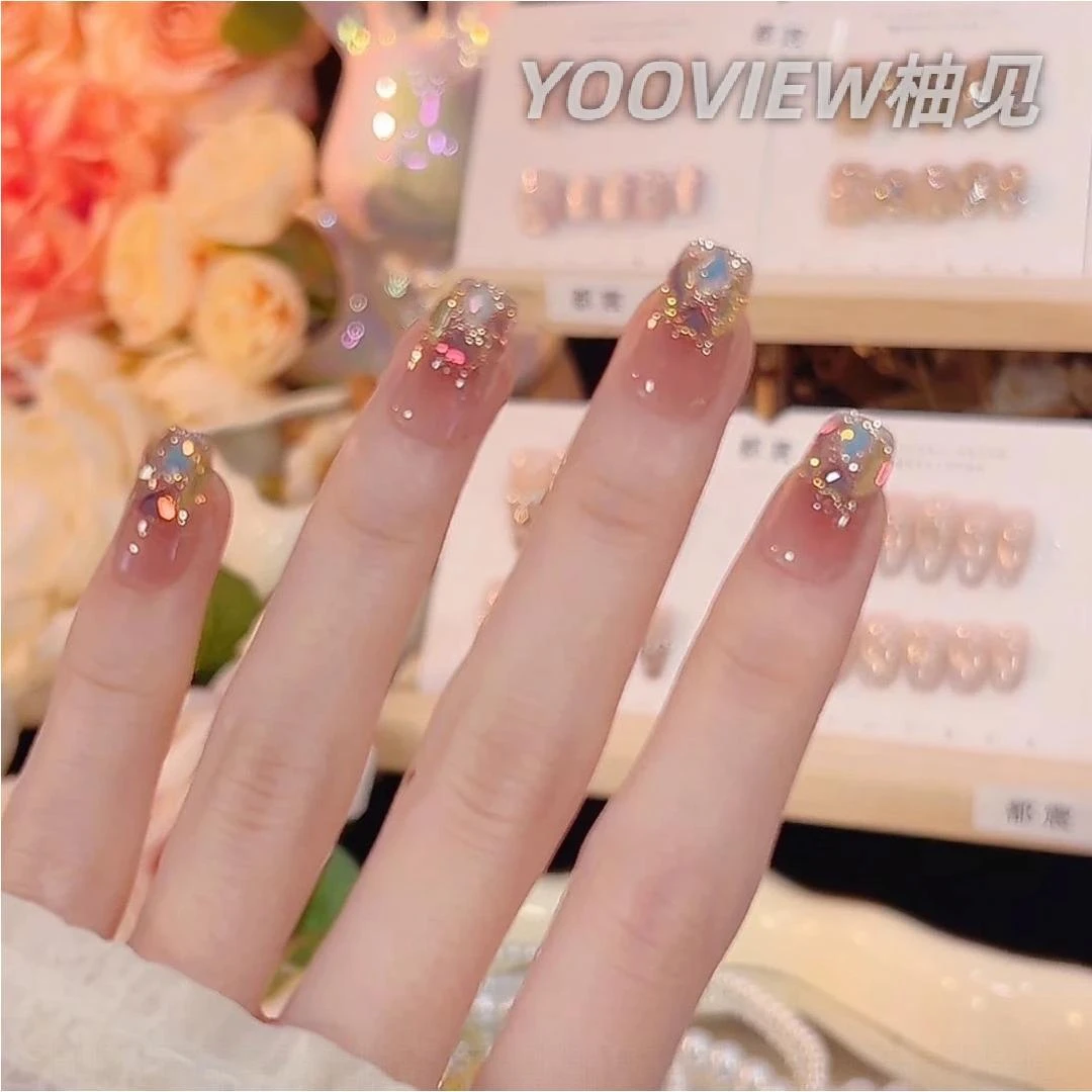 高级感穿戴甲【嘉年华】纯手工高定猫眼手工穿戴甲气质美甲百搭甲片