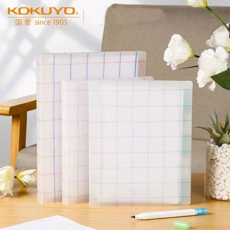 日本kokuyo国誉格子印象活页本外壳可拆卸活页夹A5笔记本子记事本