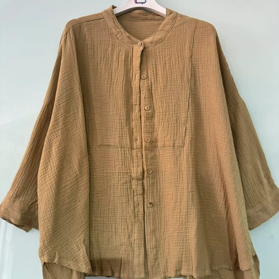 【沐木流浪记】卡其婴儿棉倒三角女装外套计划z