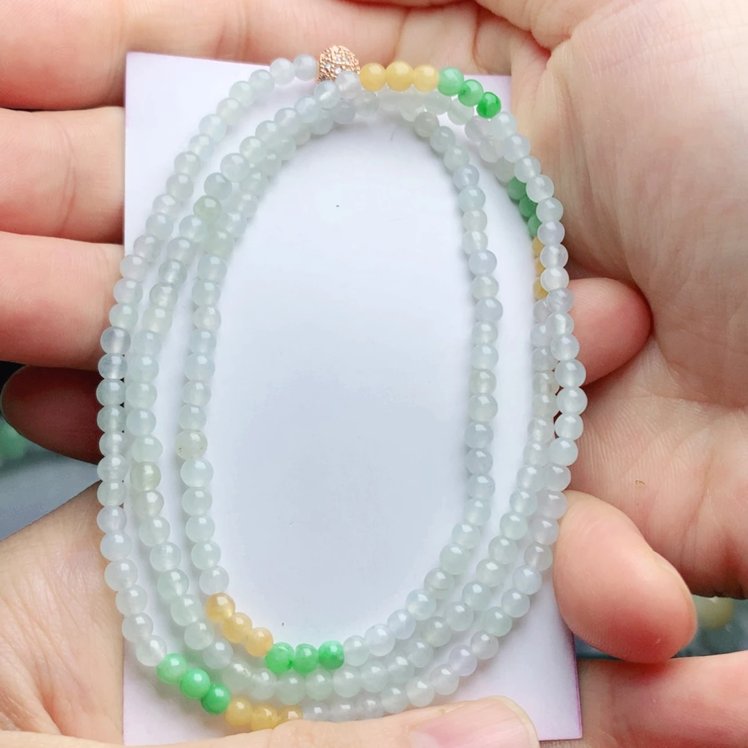 未镶嵌手链翡翠珠串