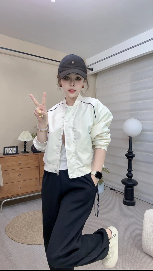 慵懒风设计感韩系棒球服外套女春秋休闲洋气短款学生春秋季百搭