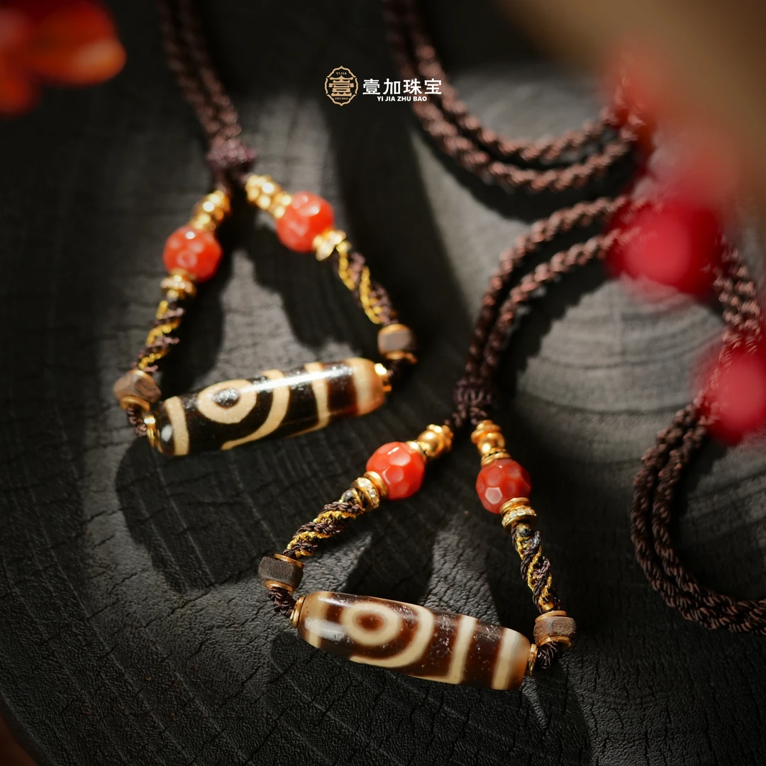 壹加林妹妹 | 玛瑙上肯牙黄如意二眼横款锁骨链多样性发其一