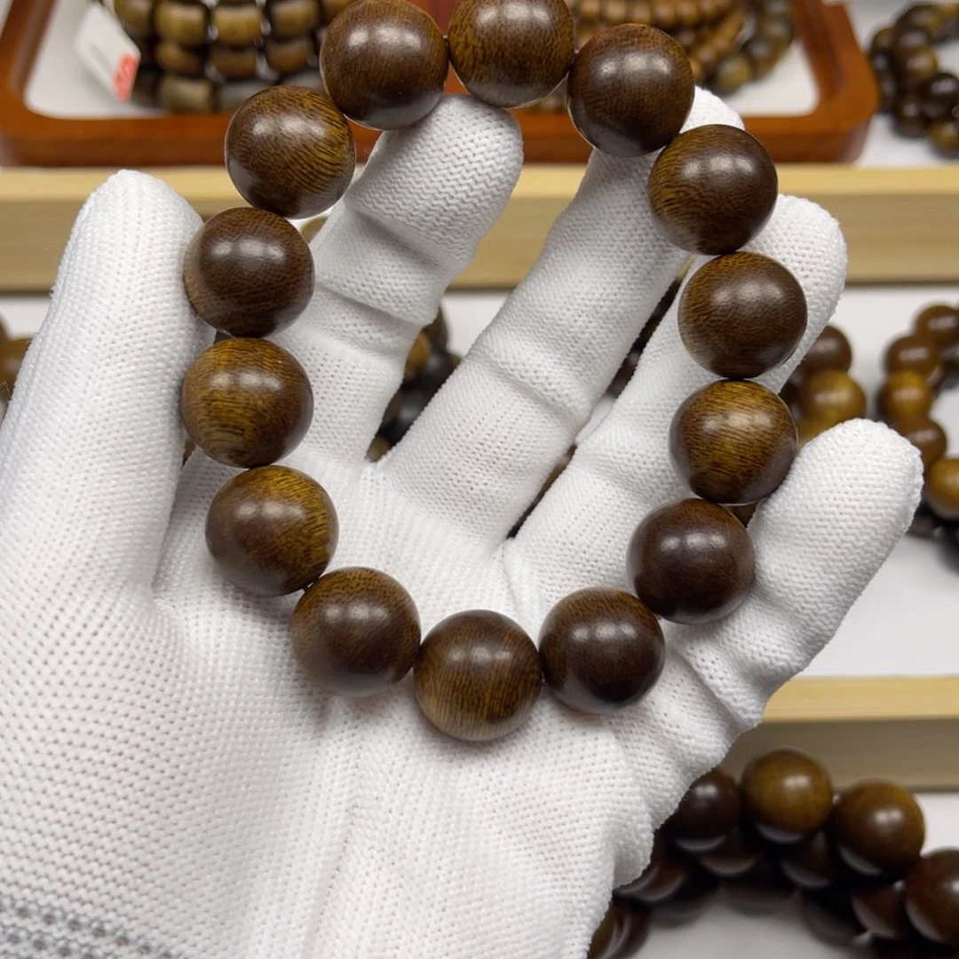 沉香手串越南芽庄黄棋楠1.6