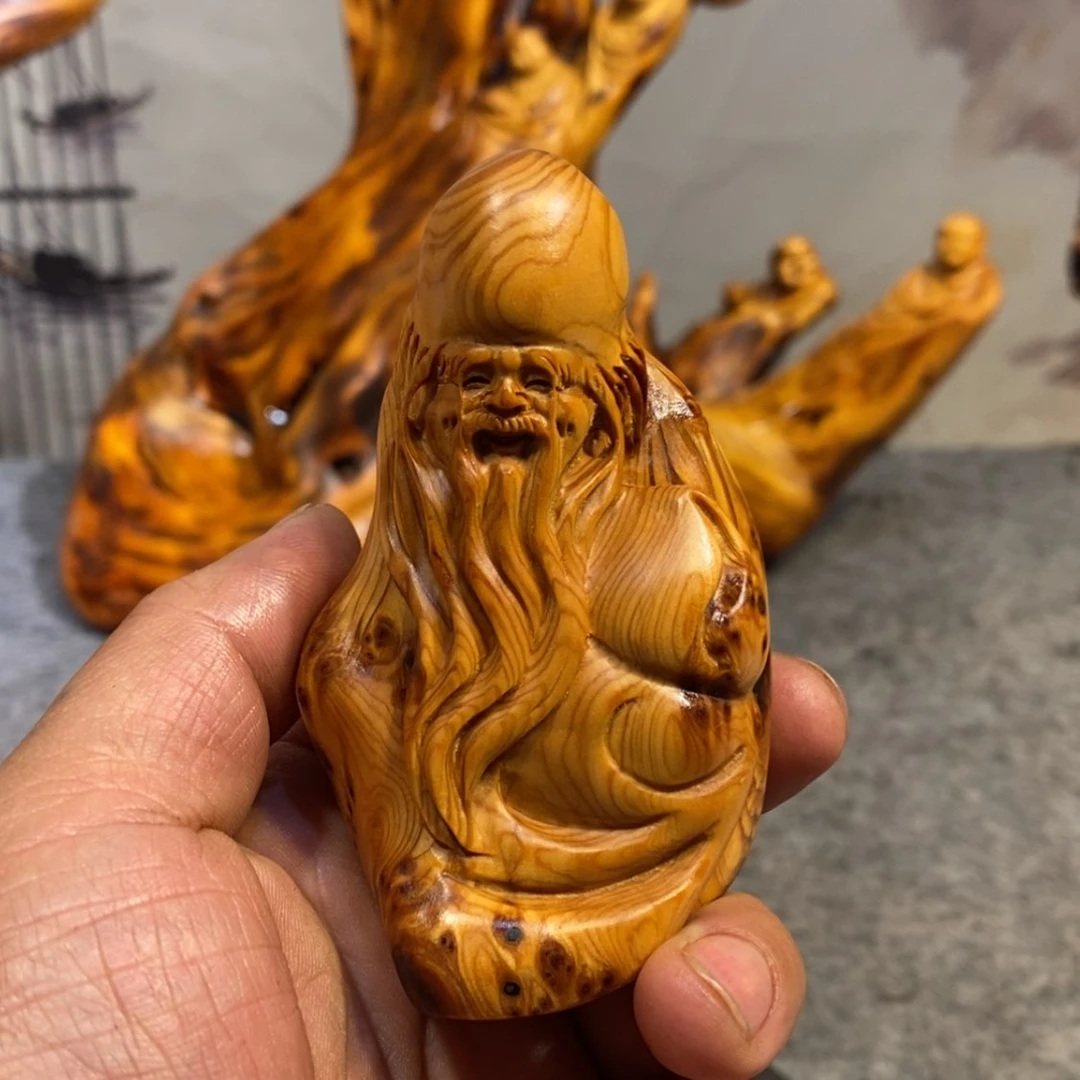 【闪购商品】柏木（崖柏）根雕木雕工艺品摆件家居厂家直销手把件