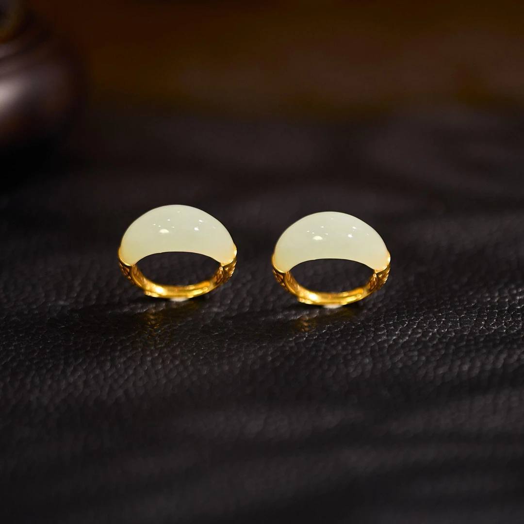 【歪歪】和田玉高品质冰晴水戒指轻奢珠宝礼物（多样性发一）XB-H6849