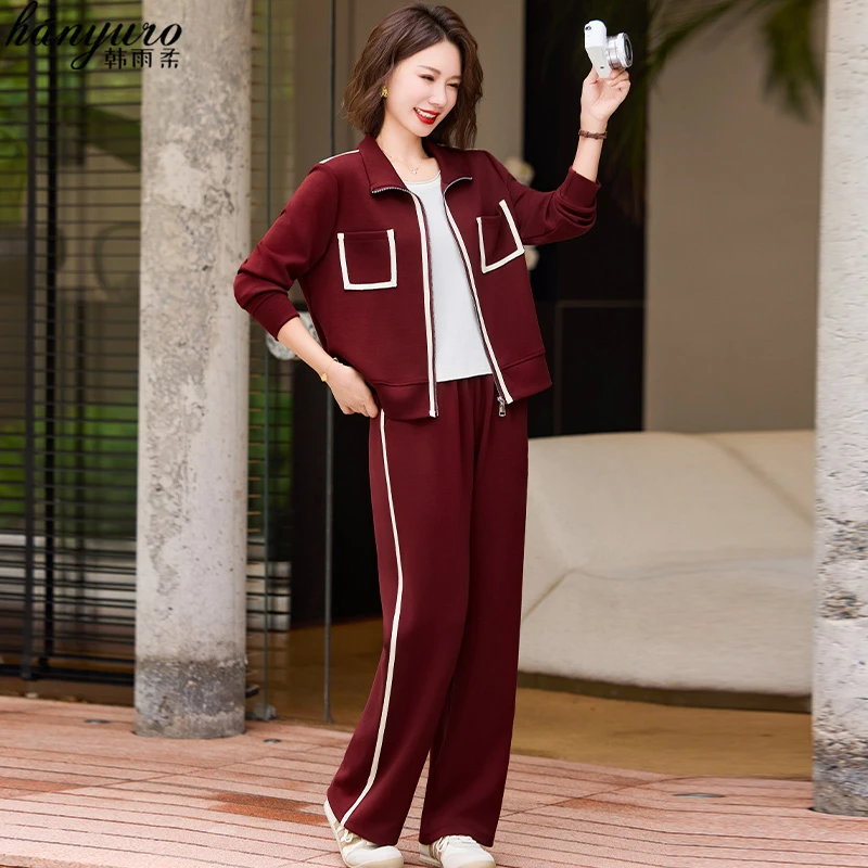 洋气妈妈运动服套装春秋2025新款中老年女装秋装外套休闲减龄上衣