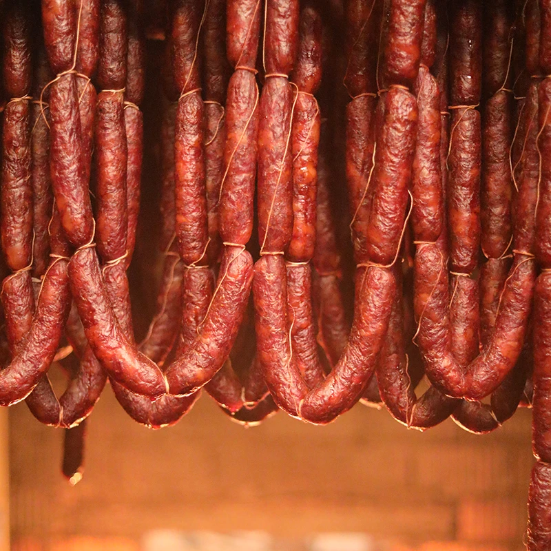 【诗及】重庆荣昌微烟熏香肠（不可生食）麻辣香肠 广味香肠 150g*5袋