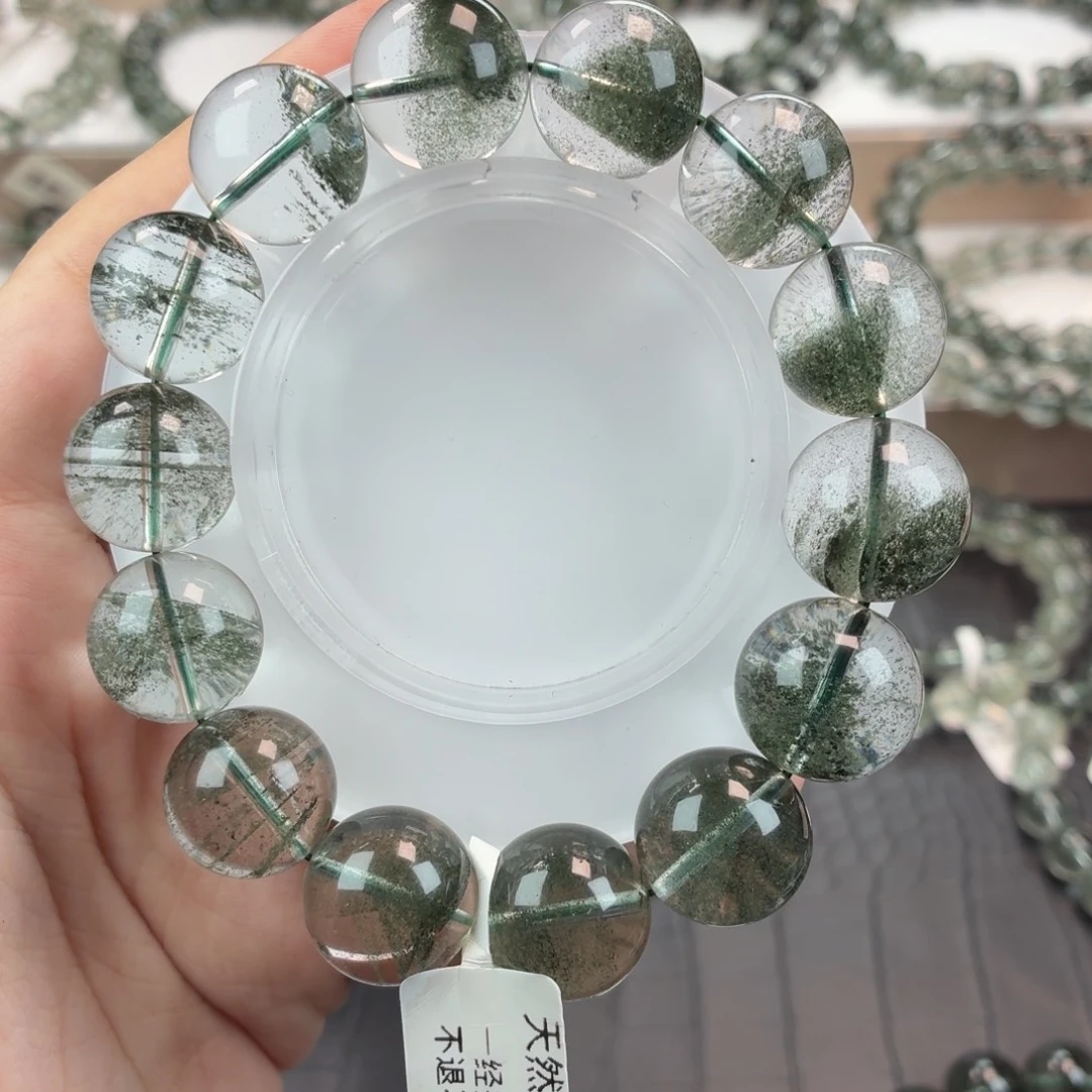 未镶嵌水晶手链绿幽灵16