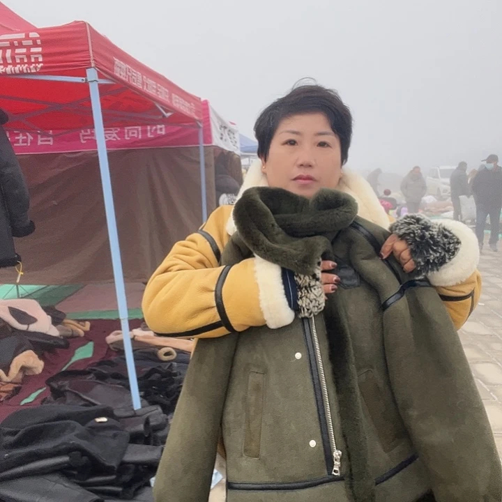 S****赵女生穿115斤皮毛一体无涂层