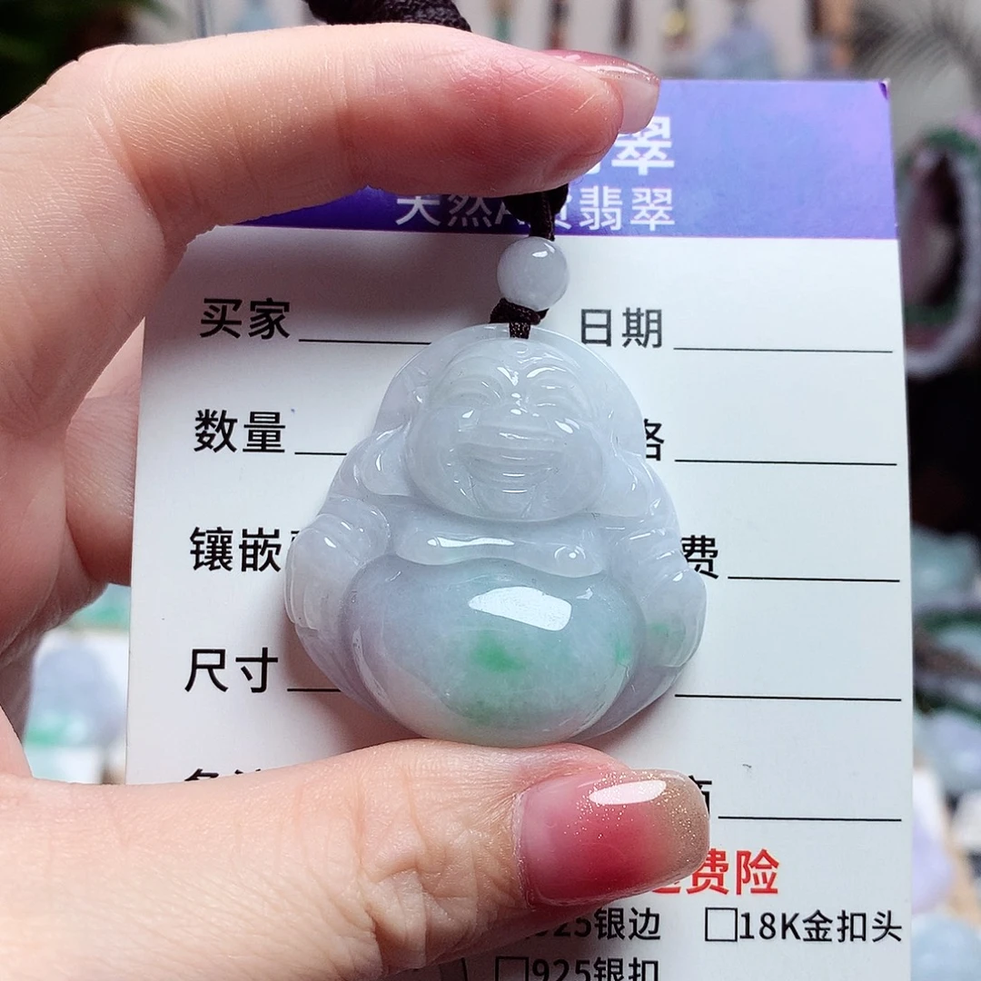 颈饰未镶嵌翡翠佛公18