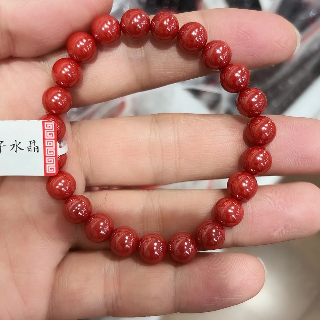 未镶嵌手串水晶红