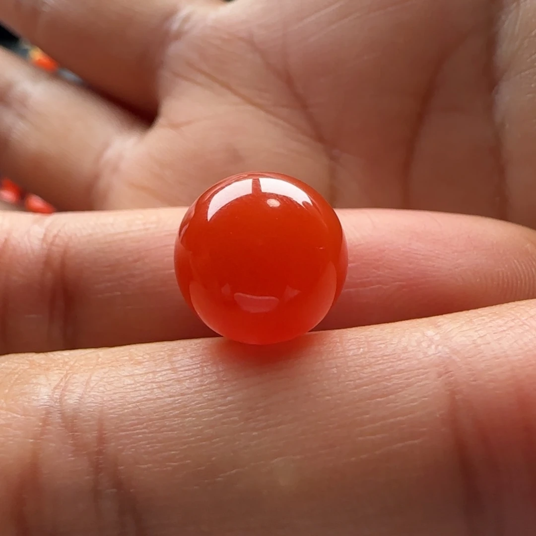 南红玛瑙未镶嵌圆珠11.6