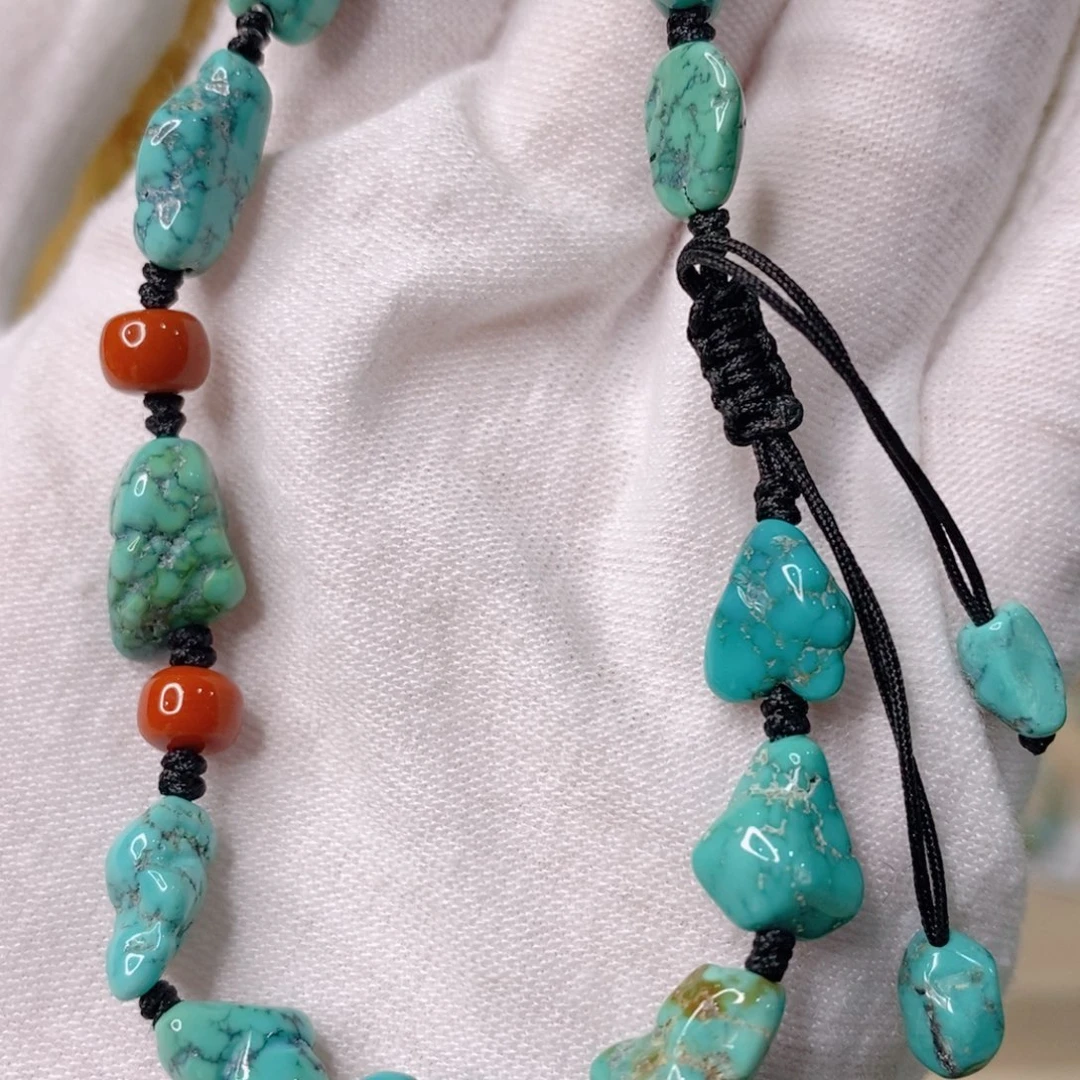 绿松石手串未镶嵌随形手串