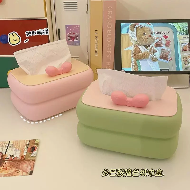 多巴胺纸巾盒客厅桌面茶几创意抽纸盒家用2024新款高颜值餐巾纸盒