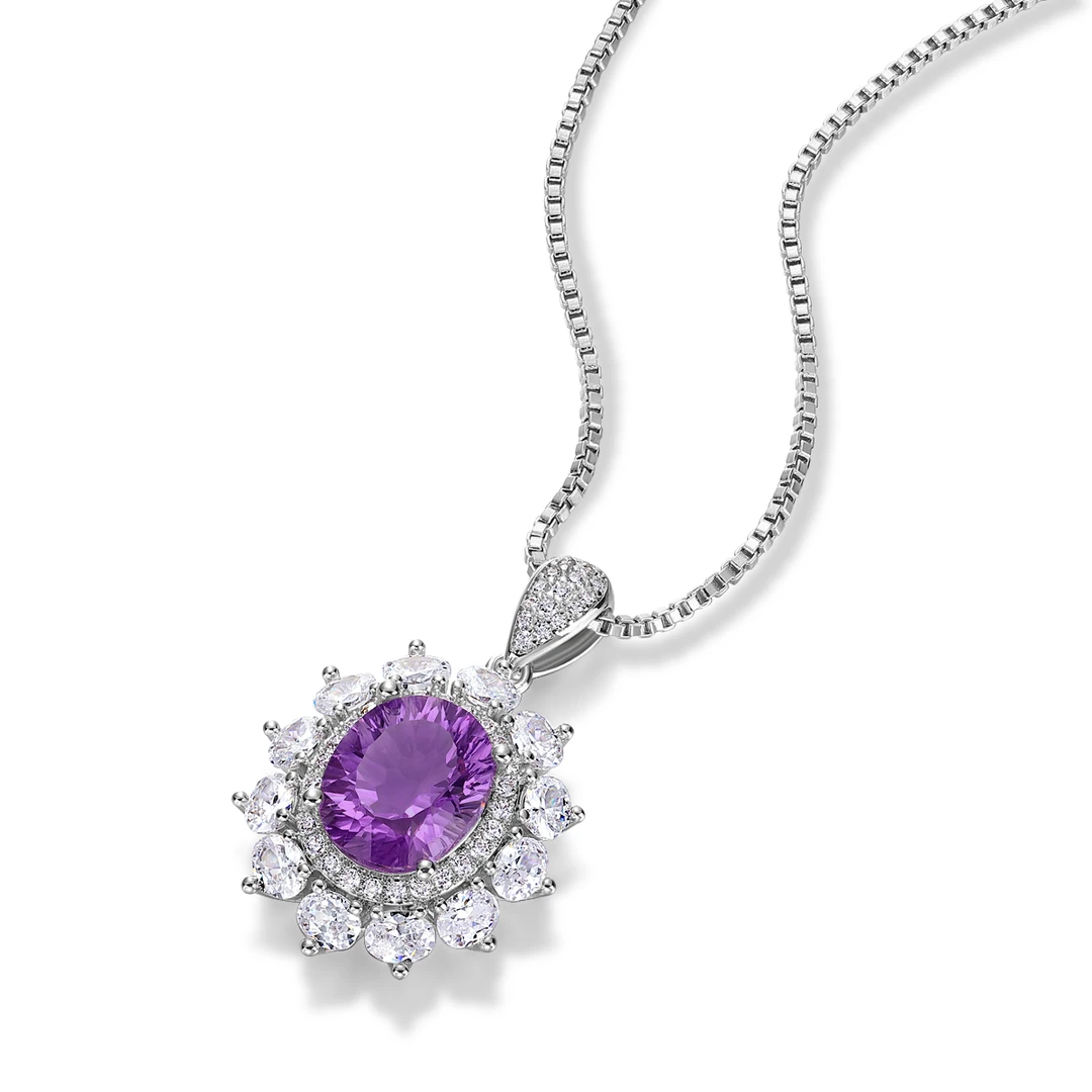 【志龙】 天然紫水晶吊坠