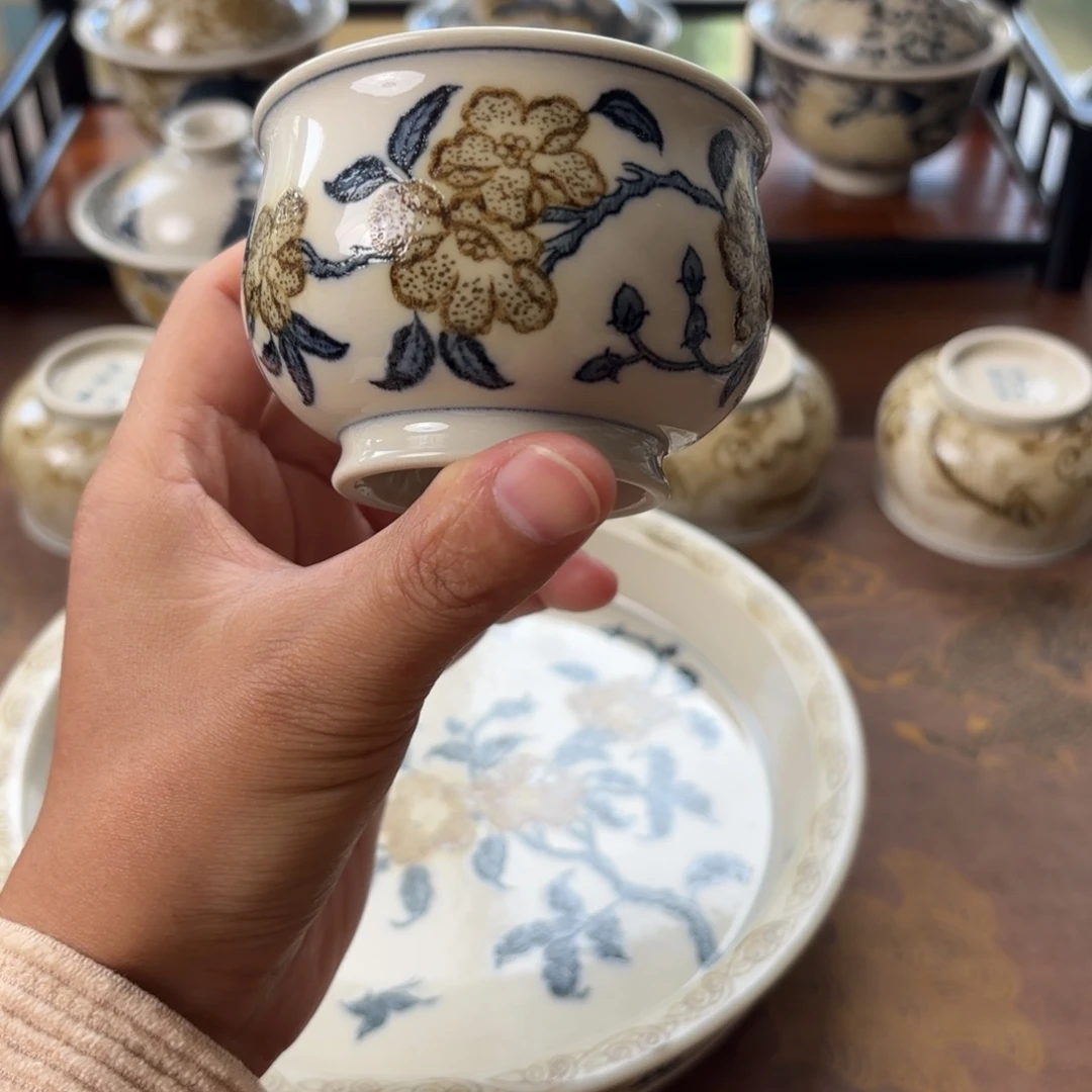 瓷片景德镇手绘茶器